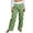 Light Green, variant on Women's Winter Drawstring Polka Dot Print Full Length Casual Sports Pants, Black, Size L