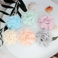 thumbnail image 6 of 3.3in Dainty Rose Brooch for Women Floral Corsage Elegant Wedding Boutonniere Bridal Party Lapel Pins Camellia Fabric Flower for Dance Ceremony Dress Suit Clothes Accessory Classic Jewelry, 6 of 12