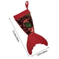 thumbnail image 3 of HCTSHG Christmas Decorations 16 Inch Fishtail Flip Beads Christmas Stockings Christmas Socks Gift Bags Christmas Party Layout Props Decorative Pendants Christmas Decor, 3 of 9