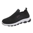 thumbnail image 5 of Women's Mesh Walking Shoes with Arch Support Outdoor Breathable Running Sneakers Comfortable Tennis Sports Shoe for Summer Black 7.5, 5 of 5