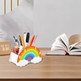 thumbnail image 4 of Rainbow Supply Caddy, Teacher Appreciation Gifts, Thick PVC With Unique Design, Perfect For Multifunctional Storage, Clear Internal Organization, Suitable For Desk Organizer, 4 of 5