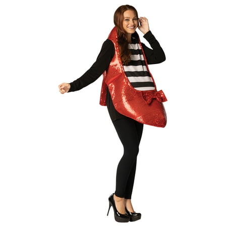 Rasta Imposta Ruby Slipper Shoe Halloween Costume, Men and Women's, Red, Adult One Size, R1508-OS