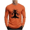 thumbnail image 2 of Blusas y camisas de manga larga y cuello redondo para hombre, moda informal, estampado, deportivas, de manga larga y cuello redondo, blusas, camisas, blusas para hombre, poliéster, 2 of 5