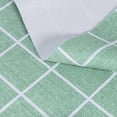 thumbnail image 3 of Checkered Vinyl Rectangle Tablecloth - 60 x 84 Inch - 100% Waterproof Oil Proof Spill Proof PVC Table Cloth, Wipe Clean Table Cover for Dining Table, Buffet Parties and Camping, Green, 3 of 6