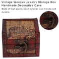 thumbnail image 4 of LLC Boîte de Rangement pour Bijoux Vintage Carrée en Bois Fait Main, 4 of 6