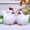 White, variant on 2PCS Rooster and Chicken Statues – Rustic Resin Farm Animal Figurines for Farmhouse, Desktop, Bookshelf, & Festival Decor – Miniature Collectible Easter Sculptures (2.36"/2.76")