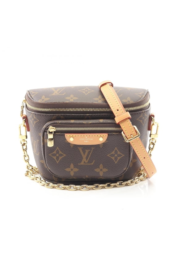 Pre-Owned Louis Vuitton Mini Bum Bag, Handbag, Coated Canvas and Leather, Monogram,... (Good)