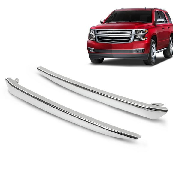 PIT66 Front Lower Bumper Molding Trim Fit for Chevy Suburban Tahoe (submodel:LTZ Premier LS LT) 2015-2020 22936485, 22936484, GM1047106, GM1046106