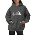 thumbnail image 1 of WILLBEST Sudadera con Capucha para Mujer, Estilo Otoño-Invierno, Holgada, Tallas Grandes, con Estampado de Letras y Cordón Ajustable Chica​​, 1 of 6