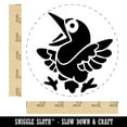 thumbnail image 2 of Shocked and Surprised Little Bird Crow Raven Self-Inking Rubber Stamp Ink Stamper - Red Ink - Large 1-1/2 Inch, 2 of 7