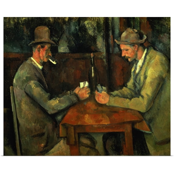 Great BIG Canvas | Rolled Paul Cezanne Poster Print entitled The Card Players, 1890 95