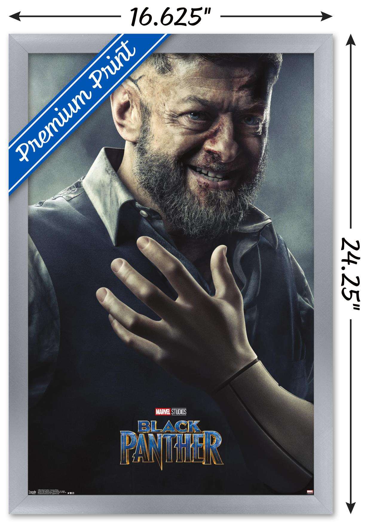 Marvel Cinematic Universe - Black Panther - Ulysses Klaue One Sheet Wall Poster, 14.725" x 22.375", Framed