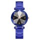 thumbnail image 1 of Reloj de cuarzo para mujer, esfera redonda, cinturón de aleación, elegante reloj de pulsera informal, azul, 1 of 1