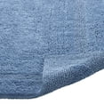 thumbnail image 3 of Better Trends Bathroom Rugs 3 Piece Set 100% Cotton Bath Rug Soft Water Absorbent Reversible, Machine Washable for Bathroom Decor U Shap Toilet Base Contour Mat Dark Blue Lux Collection, 3 of 4