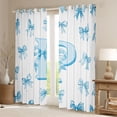 thumbnail image 2 of Homewish Blue Bowknot Letter Curtains Pack of 2 (42x84 Each) for Girl, Kawaii Initial P Letter Curtains Blackout, Cartoon Princess Style Bedroom Curtains, Curtains and Drapes Decor, 2 of 6