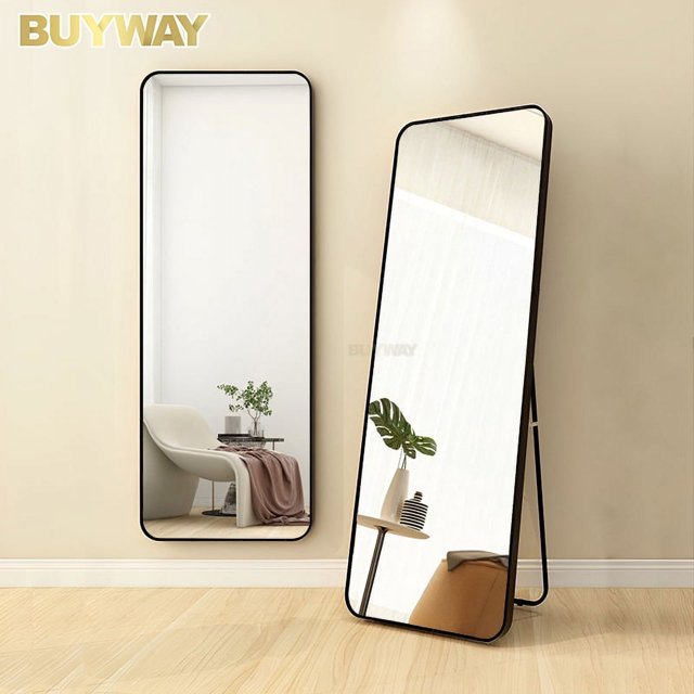 Venta al por mayor Luz Led Tamaño completo Cuerpo Espejo Con Luz Contemporáneo Maquillaje grande Espejo alto Vintage Stand Up Floor Mirror
