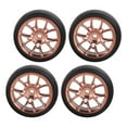 thumbnail image 5 of Almencla 4Pcs RC Tyre Replacements Wheel Rim and Tires Set for 1:18 RC on Road Truck Repalces Spare Parts DIY Modification Gold, 5 of 8
