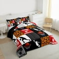 thumbnail image 3 of Homewish Basketball Gamer Bedding Comforter Set,Ball Sport Twin Comforter Sets,Geometric Checkered Striped Bedding Set For Boys Kids,Luxury Bedroom Decor Reversible,2-Piece, 3 of 8