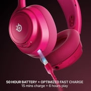 SteelSeries Arctis Nova 7X Wireless Gen 2 Multi-Platform Gaming Headset — Real-Time App Control — 50+ HR — Mixable 2.4GHz/Bluetooth — Xbox, PC, PS5/PS4, Switch 1/2, Mobile — Magenta