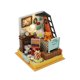 thumbnail image 3 of Casa de muñecas en miniatura hecha a mano, modelo de casa de muñecas con luces LED, caja de habitación de madera, Estilo B, 3 of 9