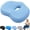 Blue+Seatcovers, variant on Medigel Seat Cushions by Westlyn, U-Shaped Cutout Design with a Gel Core, Non-slip and Breathable, Stable and Highly Responsive, Lightweight and Portable, Ideal for Daily Use and the Office
