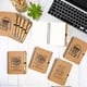 thumbnail image 4 of Juego de 12 cuadernos en espiral y bolígrafos de bambú de Thenshop, color marrón, 4 of 7