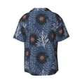 thumbnail image 2 of Xecao offers the Sunflowers for Men's Casual Short-sleeved Shirt, a button-up collared shirt with a pocket, perfect for beach vacations and yacht travel in the Small size., 2 of 7