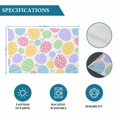 thumbnail image 6 of Easter Eggs Placemats Set of 6, Cute Colorful Spring Love Country Placemats for Dining Table, Place Mats for Kitchen Tabletop, Waterproof Wipeable Dining Table Mats Set, 6 of 9