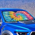 thumbnail image 4 of HUIACONG Tie dye Protect Interior Car Windshield Sun Shade for Universal Universal Fit Foldable Keep Cool All-Season Car Windshield Sunshade, 4 of 7