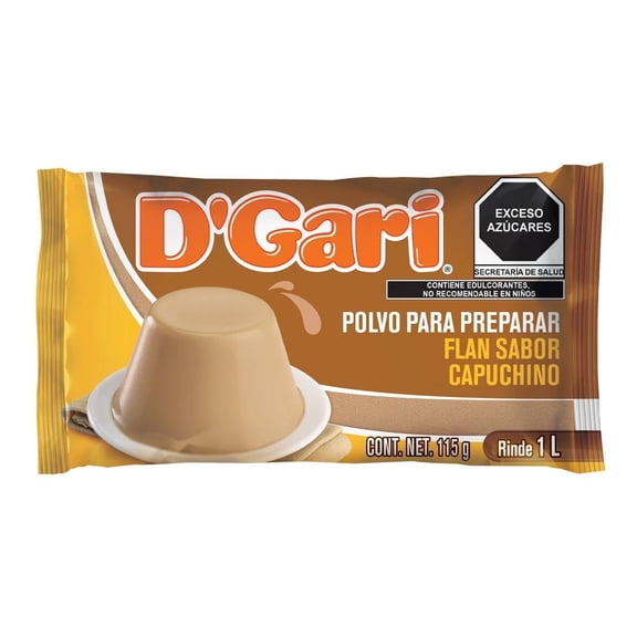 Polvo para preparar flan D' Gari sabor capuchino 115 g