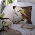 thumbnail image 3 of Carolines Treasures JMK1211PW1414 White Egret feeding baby Canvas Fabric Decorative Pillow  14Hx14W multicolor, 3 of 4