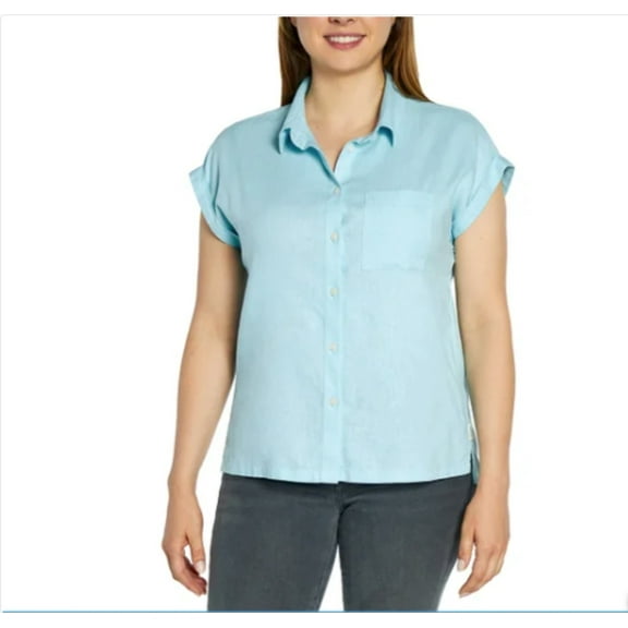 Orvis Ladies' Short Sleeve Linen Blend Shirt (1758407)