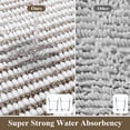 thumbnail image 4 of Ileading Chenille Bathroom Rugs Sets 4 Piece, Super Absorbent Non Slip Washable Bath Mat and U-Shaped Contour Toilet Rug Set for Tub Shower Floor Carpet, 4 of 10