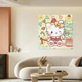 thumbnail image 4 of Hello Kitty Christmas Canvas Wall Art Cartoon Wall Decor | HD Printed & Wooden framed wall art | Modern Wall Decor for Gift | Kids Room Decor | Made in USA 20x20Inch, 4 of 5