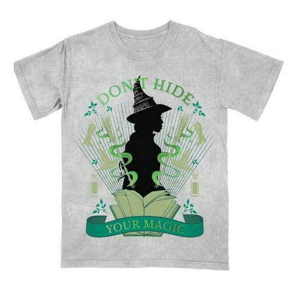 Wicked Don''t Hide Your Magic Women's Tee on Crystal Wash-XL