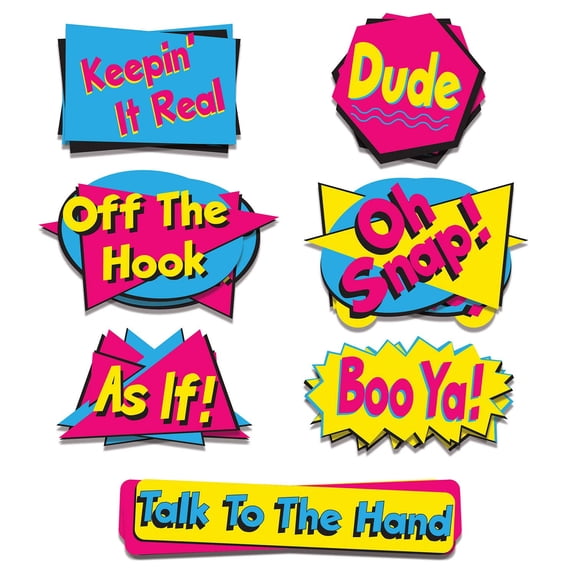 Beistle 90's Phrase Cutouts