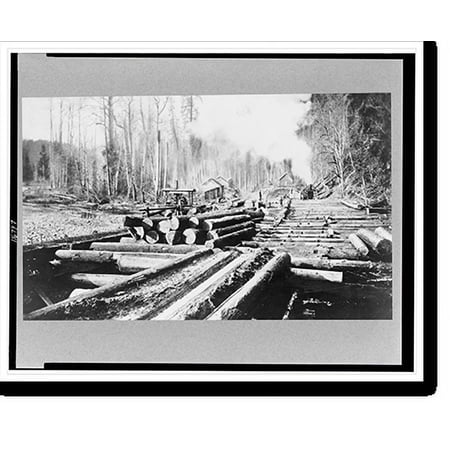 Historic Print, Washington. Bellingham. Logging, 16" x 20"