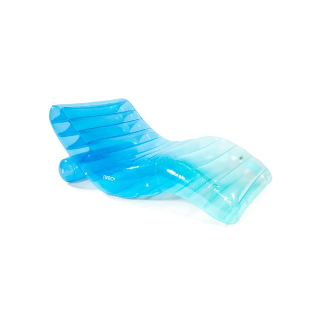 Tumbona hinchable FUNBOY tricolor azul para adultos