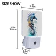 thumbnail image 4 of Seahorse Night Light LED Dusk to Dawn Auto Sensor Night Lamp Plug-in Nightlight for Bedroom Hallway Kitchen 2 PCs, 4 of 7