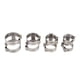 thumbnail image 1 of abrazaderas para manguera de aire acondicionado, junta de tubo de CA de acero inoxidable, anillos de abrazadera de cincha, ajuste de pellizco para tubo R134 G6 G8 G10 G12, 4 Uds., 1 of 5