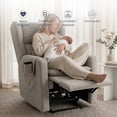 thumbnail image 2 of Sillon Reclinable Giratorio Con Mecedora Möma Nido Gris Claro, 2 of 7
