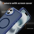 thumbnail image 2 of Allytechgroup iPhone 16 Plus Case Magnetic, Compatible with Magsafe Matte Back Cover Military Grade Shockproof Anti-Scratch Slim Fit Phone Case Cover for Apple iPhone 16 Plus, Darkblue, 2 of 9