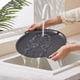 thumbnail image 4 of Non Stick Korean BBQ Grill Pan Round Griddle for Stove Top Induction Cooktop Outdoor Camping Travel,1PC,Black, 4 of 9