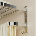 thumbnail image 6 of Bathroom Towel Rack Towel Shelf with Double Towel Bars Lavatory Wall Mount Holder with Hooks Stainless Steel Hotel Bath Rack 23 inches, 6 of 13