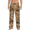 thumbnail image 1 of Gaeub Animal Leopard Print Mens Pajama Pants,Lounge Pants With Pockets And Drawstring-Large, 1 of 6