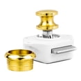 thumbnail image 2 of Five Oceans Polished Brass Keyless Push Button Latch FO91, 2 of 5