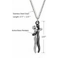 thumbnail image 6 of Hug Necklace, The Tale of Two Lovers Necklace Show Your Love, Affectionate Hug Necklace for Couples, Love Necklace, Mothers Day Necklace, Mothers Day Gifts Jewelry, 6 of 8