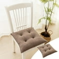 thumbnail image 2 of JeashCHAT Chair Cushion Outdoor/Indoor Chair Pads Soft Floor Cushion Comfortable Square Chair Cushions for Kitchen Dining Room Office Patio Chairs, 17"x17" (Coffee), 2 of 7