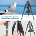 thumbnail image 6 of Koolehaoda Mini Tripod Aluminum Alloy Tabletop Tripod Height 21-63.5cm with Carrying Bag for DSLR Camera Video Camcorder, Load up to 22lbs /10kg - (TMP-223 Blue), 6 of 8