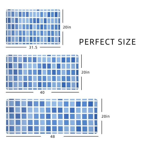 Ray Star Kitchen Mat 20''x31.5'',0.31 Inch Thick Anti Fatigue Kitchen Rug Cushioned Kitchen Mats for Floor Comfort Standing Desk Mats for Office,Laundry Room